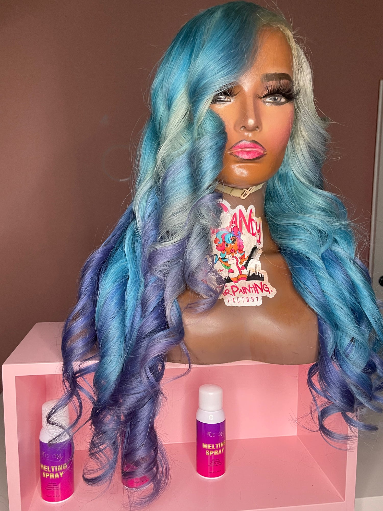 Blue and purple
